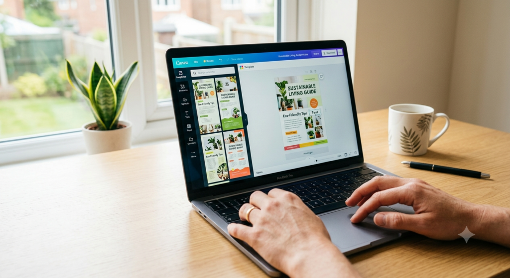 beginner evaluating AI tool subscriptions on laptop at home office