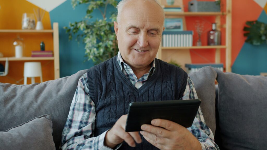 senior tablet technology home