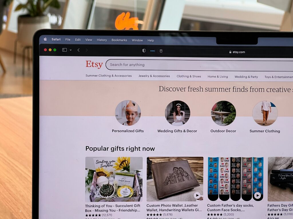 Reading Etsy's AI disclosure policy and taking notes before listing