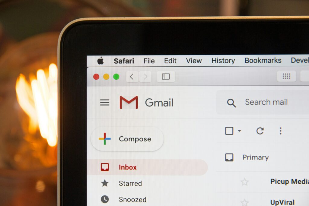 Typing a simple email request into a free AI chatbot